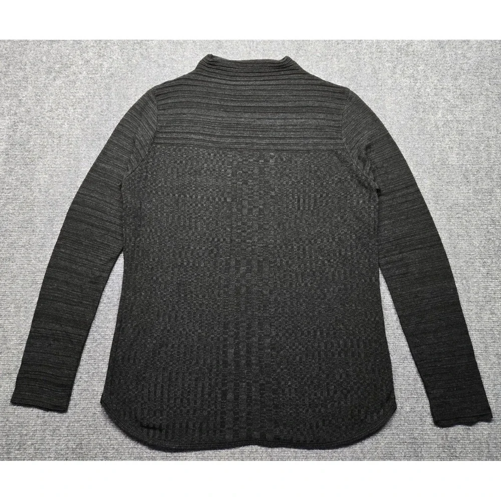 New Directions Sweater Womens M Black Funnel Neck Long Sleeve Knit Pullover New